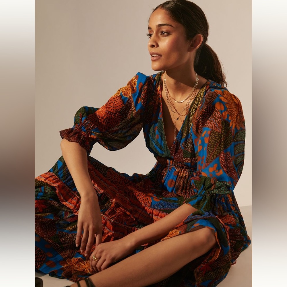 Farm Rio Patterned Maxi Dress